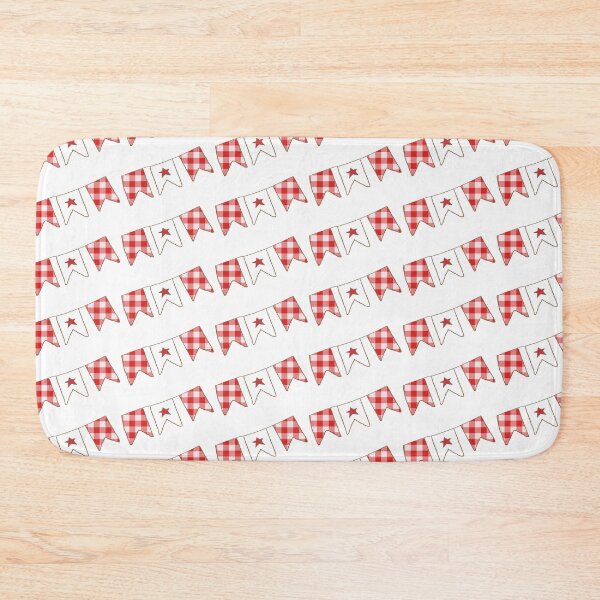 Item preview, Red Gingham Bunting designed and sold by Road Home Quilting.
