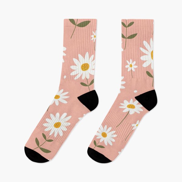 Item preview, Elegant Tiny Daisies Seamless Pattern Soft Pink Modern Botanical Design designed and sold by daila70.