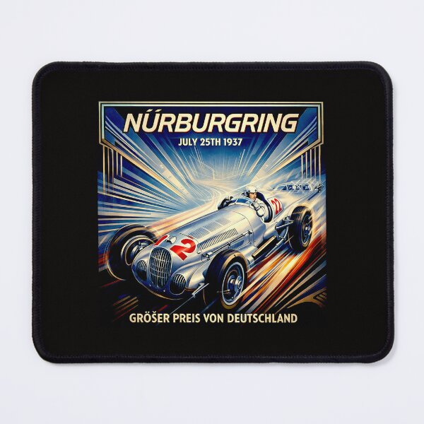 Item preview, Where Speed Becomes Timeless Art Nurburgring 1937 #2 designed and sold by Helios Be. Lavsh.