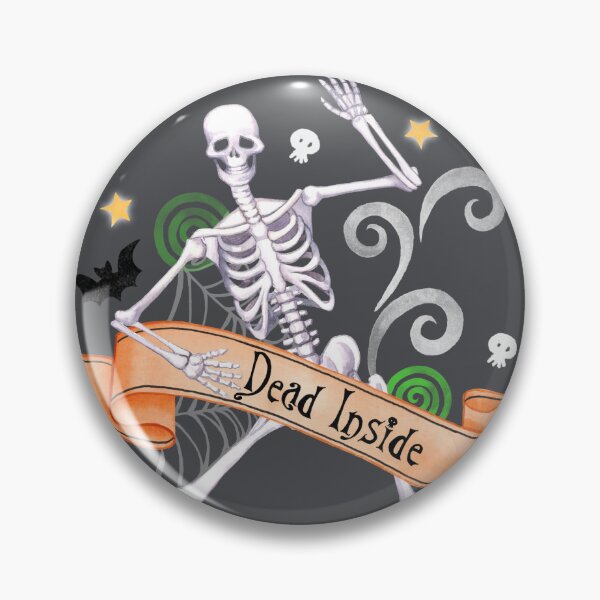 Item preview, Spooky Skeleton “Dead Inside” Halloween Design designed and sold by LCWaterworth.