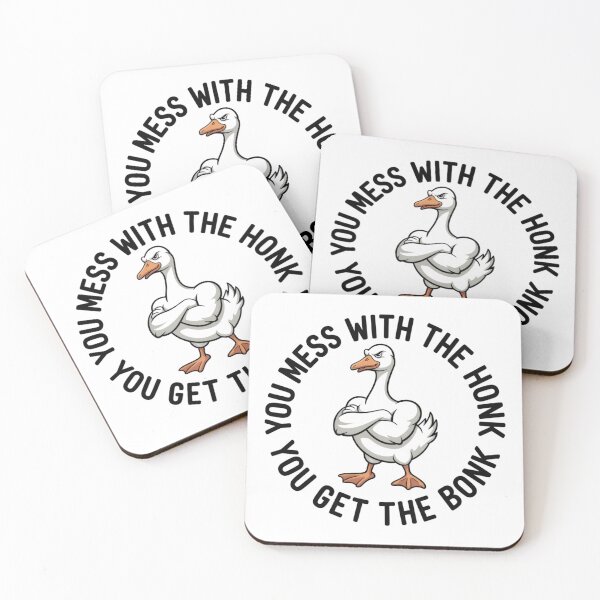 Item preview, Mess With The Honk You Get The Bonk Funny Buff Duck designed and sold by Small Mandarin.