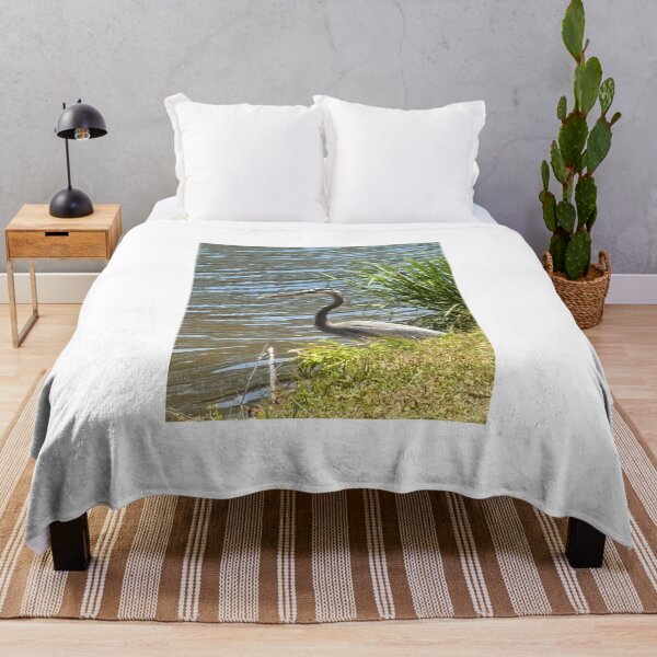 Item preview, Graceful Great Blue Heron Wading in Shallow Waters. designed and sold by Pearls1.