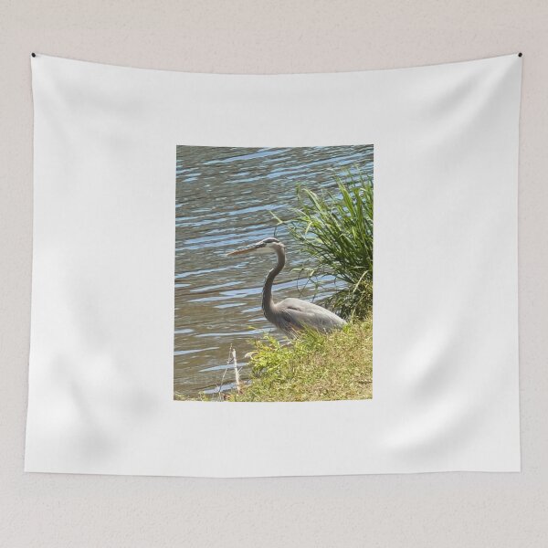 Item preview, Graceful Great Blue Heron Wading in Shallow Waters. designed and sold by Pearls1.