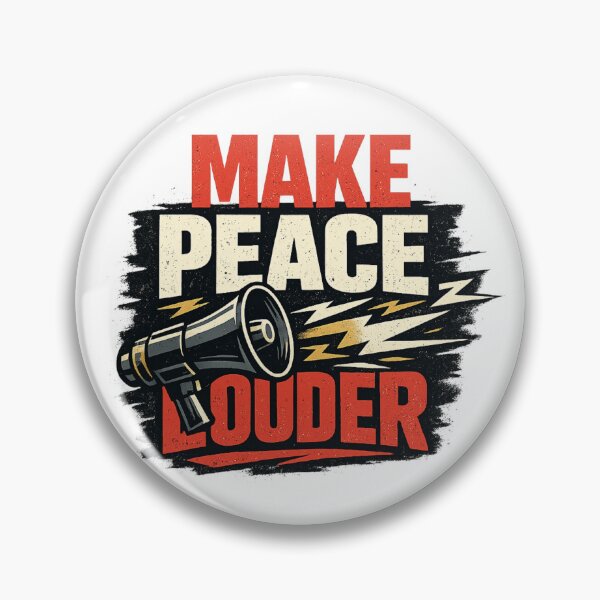 Item preview, Make Peace Louder Protest Megaphone Graphic designed and sold by rocknrollstyles.