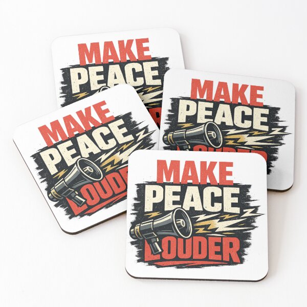 Item preview, Make Peace Louder Protest Megaphone Graphic designed and sold by rocknrollstyles.