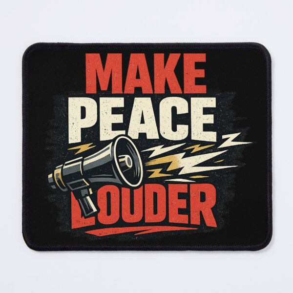 Item preview, Make Peace Louder Protest Megaphone Graphic designed and sold by rocknrollstyles.