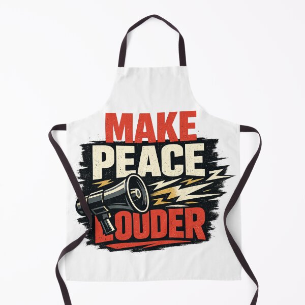 Item preview, Make Peace Louder Protest Megaphone Graphic designed and sold by rocknrollstyles.