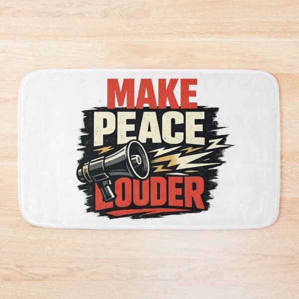Item preview, Make Peace Louder Protest Megaphone Graphic designed and sold by rocknrollstyles.