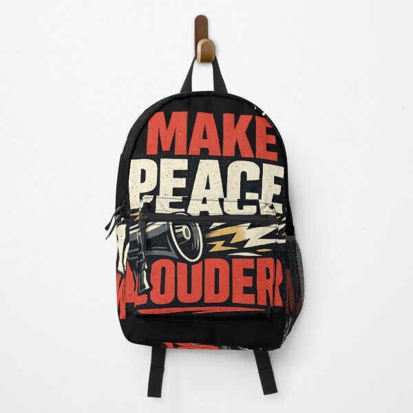 Item preview, Make Peace Louder Protest Megaphone Graphic designed and sold by rocknrollstyles.