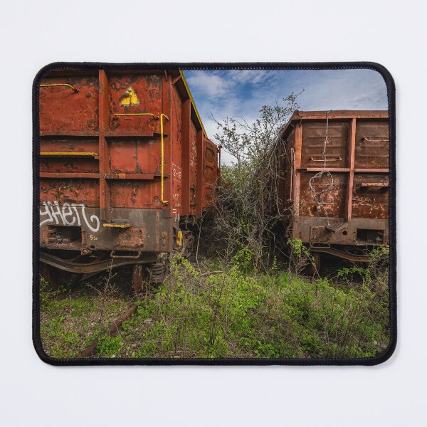 Item preview, Abandoned Train Wagons in Nature designed and sold by Rabee Khalil Photography.