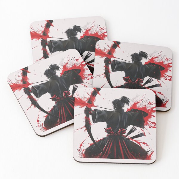 Item preview, Samurai Sword Strike Red Ink Splatter Dark Art designed and sold by universe-hold ⭐⭐⭐⭐⭐.