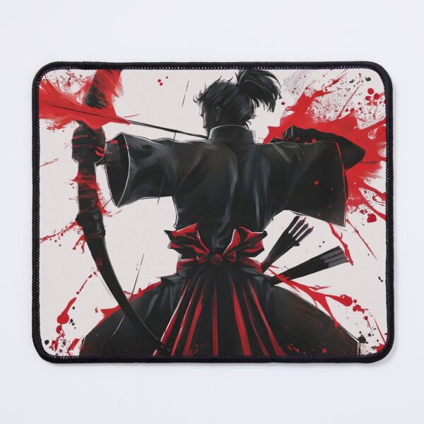 Item preview, Samurai Sword Strike Red Ink Splatter Dark Art designed and sold by universe-hold ⭐⭐⭐⭐⭐.