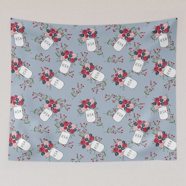 Item preview, Mason Jar USA  designed and sold by Road Home Quilting.