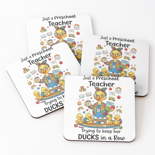 Item preview, Just a Preschool Teacher Trying to Keep Her Ducks in a Row – Cute Duck Teacher Design designed and sold by Winarrts.