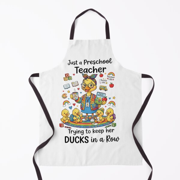 Item preview, Just a Preschool Teacher Trying to Keep Her Ducks in a Row – Cute Duck Teacher Design designed and sold by Winarrts.
