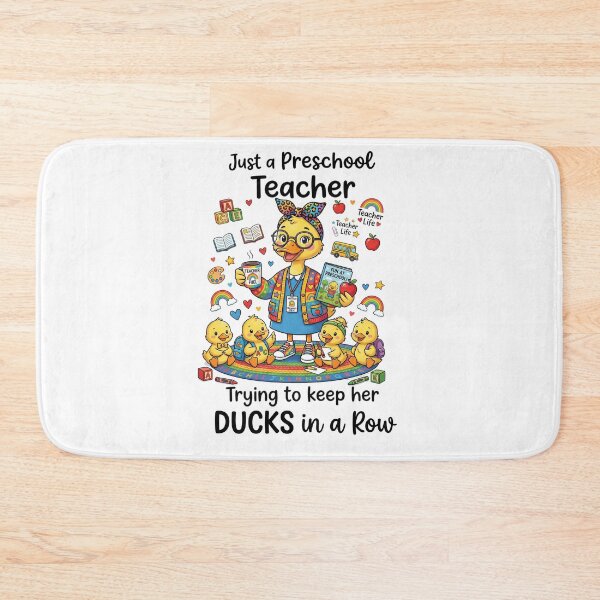 Item preview, Just a Preschool Teacher Trying to Keep Her Ducks in a Row – Cute Duck Teacher Design designed and sold by Winarrts.