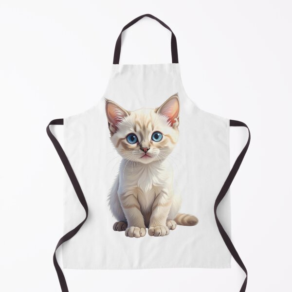 Item preview, Munchkin Kitten Blue Eyes – Cute Cat Illustration designed and sold by SabraDD.
