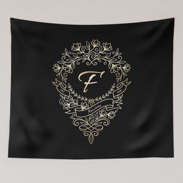 Item preview, Vis Est Feminae Minimal Gold Crest designed and sold by Ovitees.