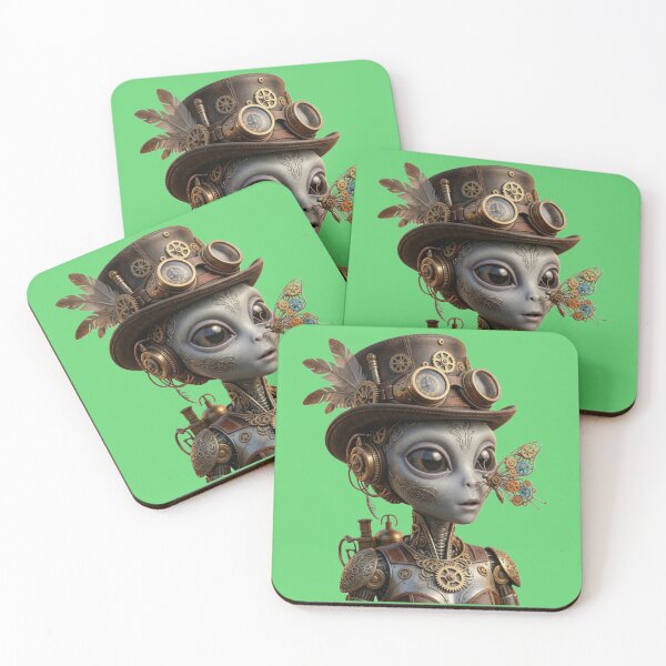 Item preview, Steampunk Alien Butterfly Kiss designed and sold by ArpaliLab Studio.