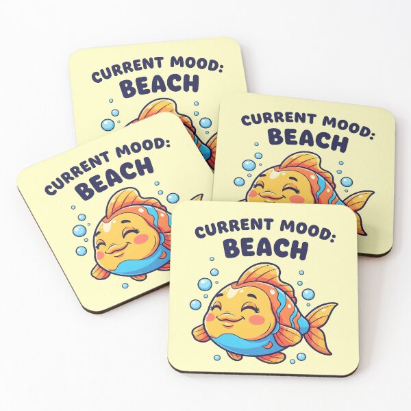 Item preview, Current Mood: Beach – Chill Fish Summer Design designed and sold by Sea Gem.