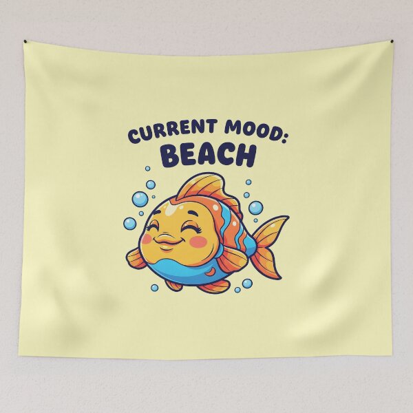 Item preview, Current Mood: Beach – Chill Fish Summer Design designed and sold by Sea Gem.