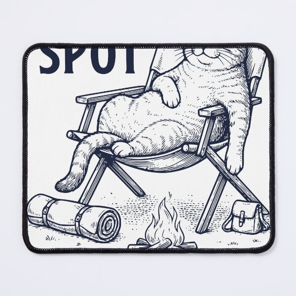 Item preview, This Spot Cat Camping, Chill Campfire Relaxing Design designed and sold by TeeVerse27.