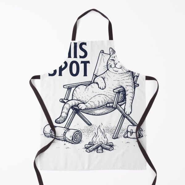 Item preview, This Spot Cat Camping, Chill Campfire Relaxing Design designed and sold by TeeVerse27.