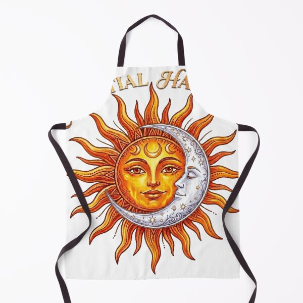 Item preview, Celestial Harmony- Sun and Moon Vintage Gold Illustration designed and sold by Northern Glow Art.