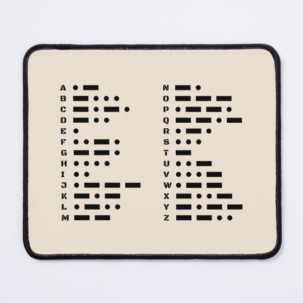 Item preview, International Morse Code Alphabet Chart Minimal Design designed and sold by AnnSign.