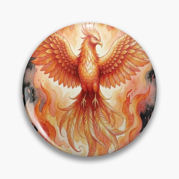 Item preview, Watercolour Phoenix Fine Art Print designed and sold by GrowNest.