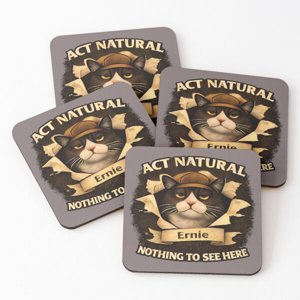 Item preview, Ernie - Act Natural: Nothing To See Here - Funny Cat Shirt/Domestic Cat Chaos/Cat Lover Gift  designed and sold by Halejo68.