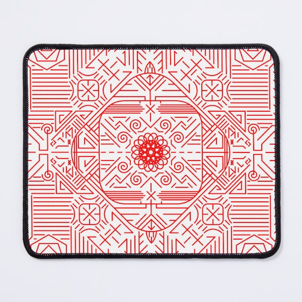 Item preview, Red stripes geometry rosette 1b designed and sold by nogamax.