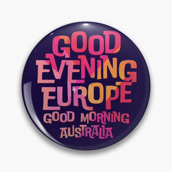 Item preview, Good Evening Europe Good Morning Australia (Abstract) - Eurovision Song Contest 2026 - Vienna 2026 - United By Music - ESC2026 - ESC26 designed and sold by Vision-Tees.