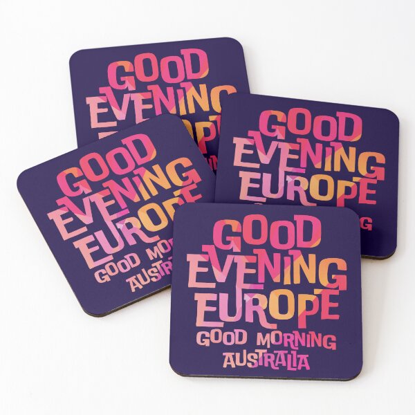 Item preview, Good Evening Europe Good Morning Australia (Abstract) - Eurovision Song Contest 2026 - Vienna 2026 - United By Music - ESC2026 - ESC26 designed and sold by Vision-Tees.