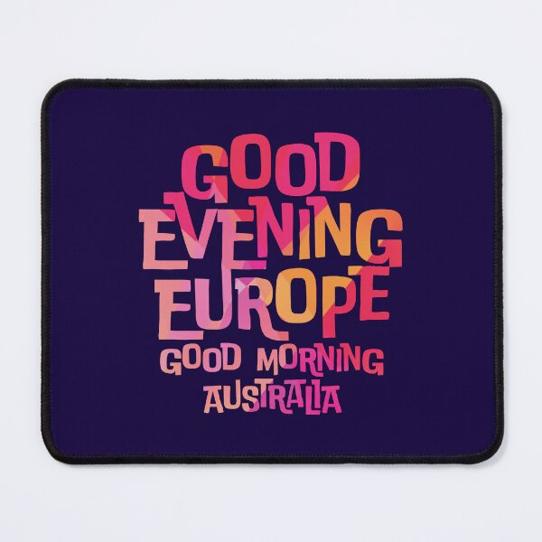 Item preview, Good Evening Europe Good Morning Australia (Abstract) - Eurovision Song Contest 2026 - Vienna 2026 - United By Music - ESC2026 - ESC26 designed and sold by Vision-Tees.
