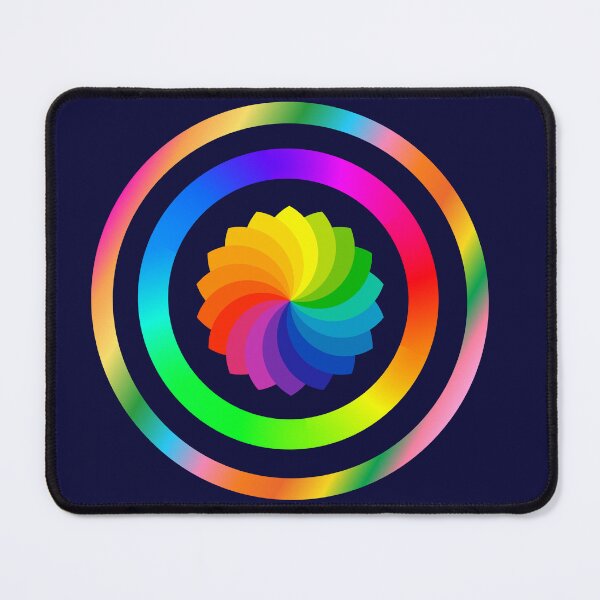Item preview, Rainbow Geometric Mandala Color Wheel Abstract Design designed and sold by SolutionsArt.