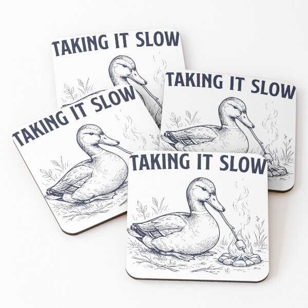 Item preview, No Rush Duck Campfire, Taking It Slow Calm Outdoor Mood designed and sold by TeeVerse27.