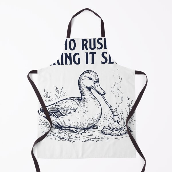 Item preview, No Rush Duck Campfire, Taking It Slow Calm Outdoor Mood designed and sold by TeeVerse27.