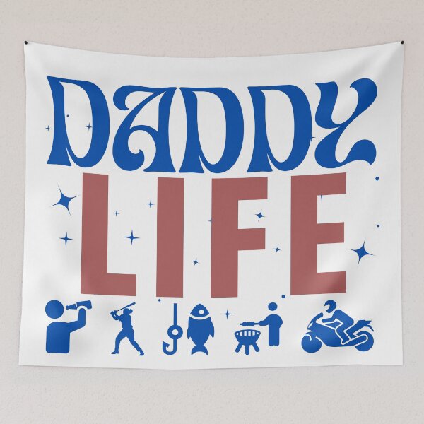 Item preview, Retro Daddy Life Father's Day Vintage Dad Hobbies designed and sold by VibranPalette.