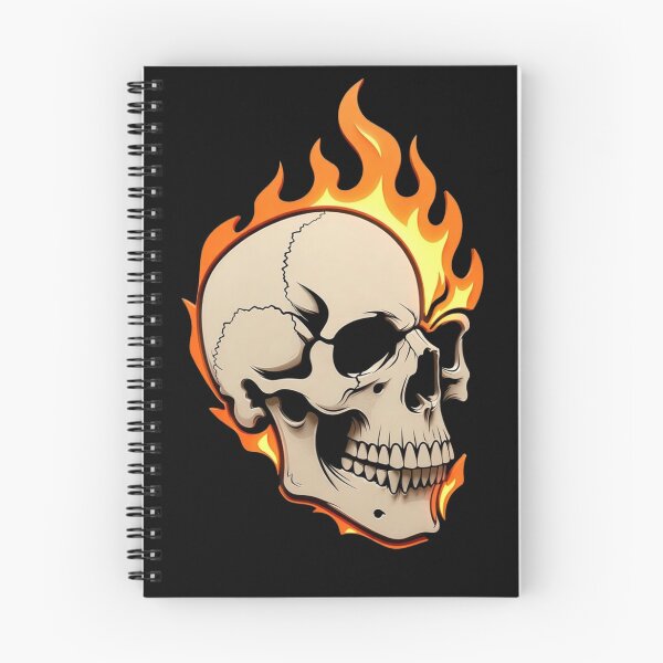 Item preview, flaming skull designed and sold by DesignerDrop.