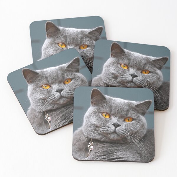 Item preview, Amber Eyes British Blue Cat  designed and sold by Lovemydesigns.