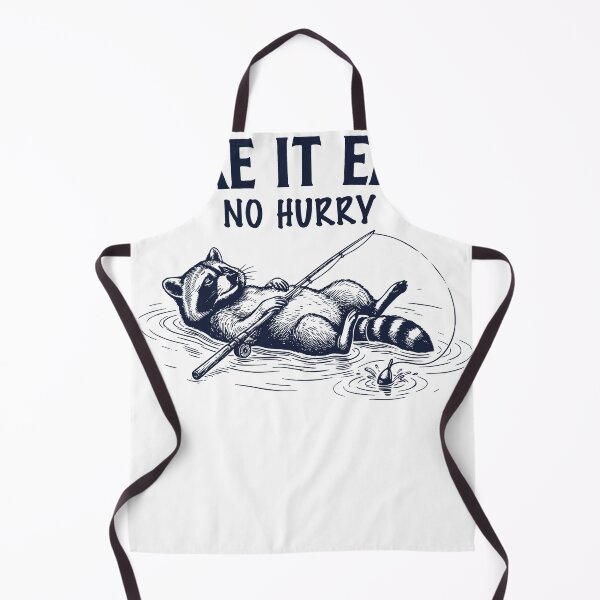 Item preview, Take It Easy Raccoon Fishing, No Hurry Relaxed Lake Mood designed and sold by TeeVerse27.