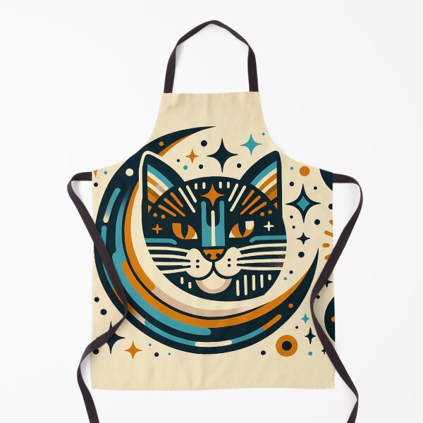 Item preview, Celestial Cat Moon Graphic designed and sold by InkSmithery.