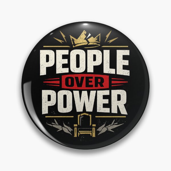 Item preview, People Over Power Protest Crown Graphic designed and sold by rocknrollstyles.
