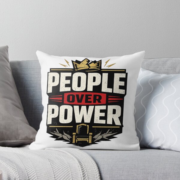 Item preview, People Over Power Protest Crown Graphic designed and sold by rocknrollstyles.