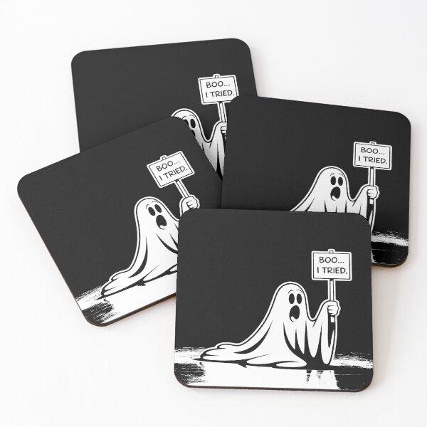 Item preview, Boo... I Tried (Lazy Ghost) designed and sold by BlackBoneArt.
