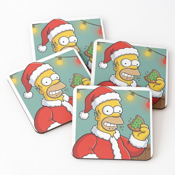 Item preview, Homer Santa Claus Eating Christmas Cookie designed and sold by DohLab.