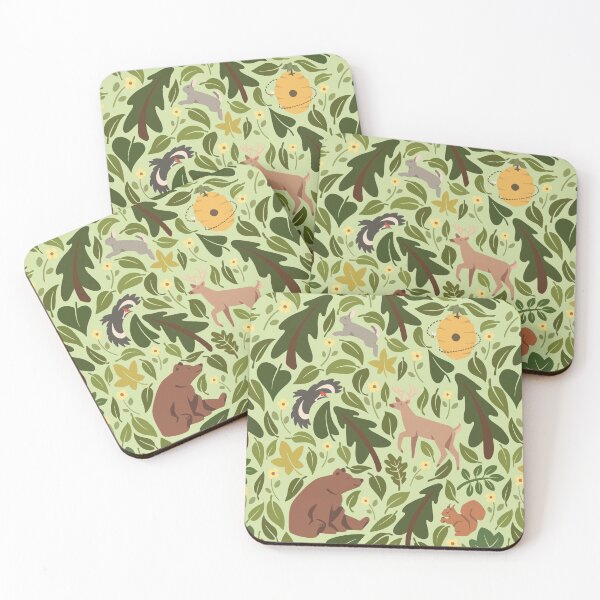 Item preview, Cute Earth Day Forest Pattern with Animals designed and sold by PaintedDolphin.