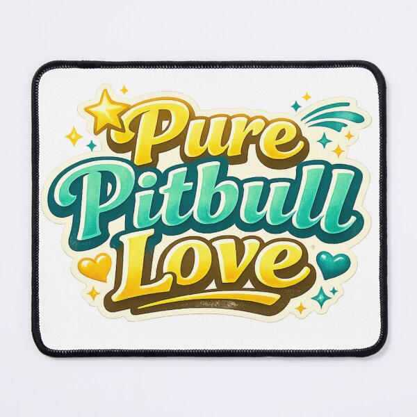 Item preview, Pure Pitbull Love with Hearts designed and sold by My Pitbull Place.