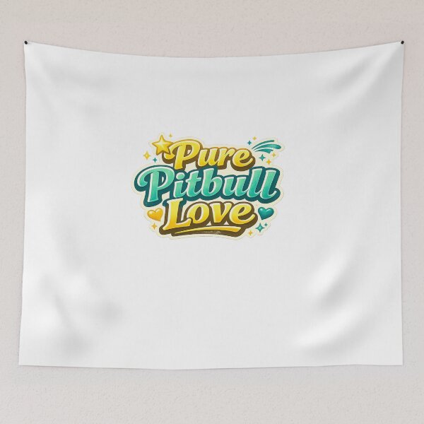 Item preview, Pure Pitbull Love with Hearts designed and sold by My Pitbull Place.